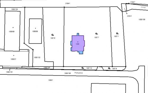 katastrální mapa budovy