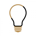ikona žárovka